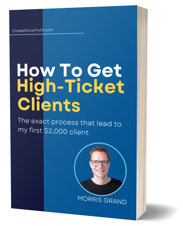 Create Grow Profit landing page preview